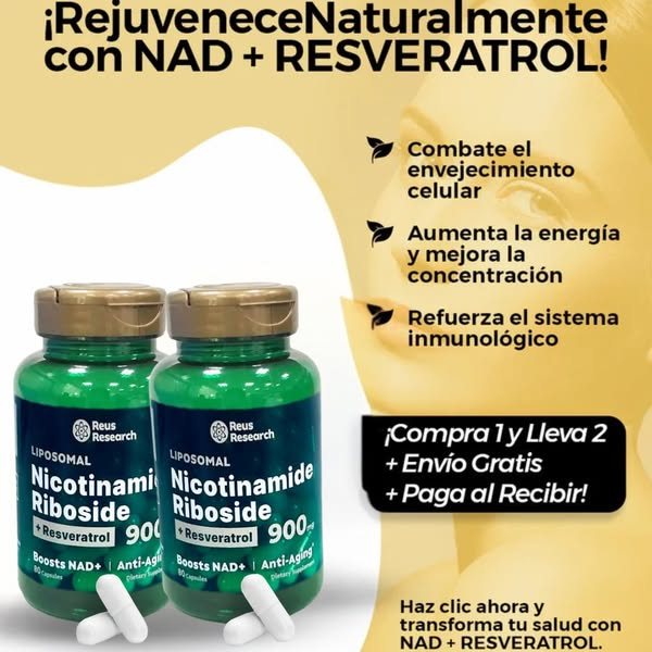 Nicotinamida + Resveratrol: Vitalidad y Juventud