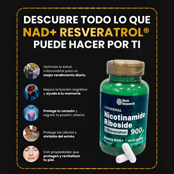 Nicotinamida + Resveratrol: Vitalidad y Juventud