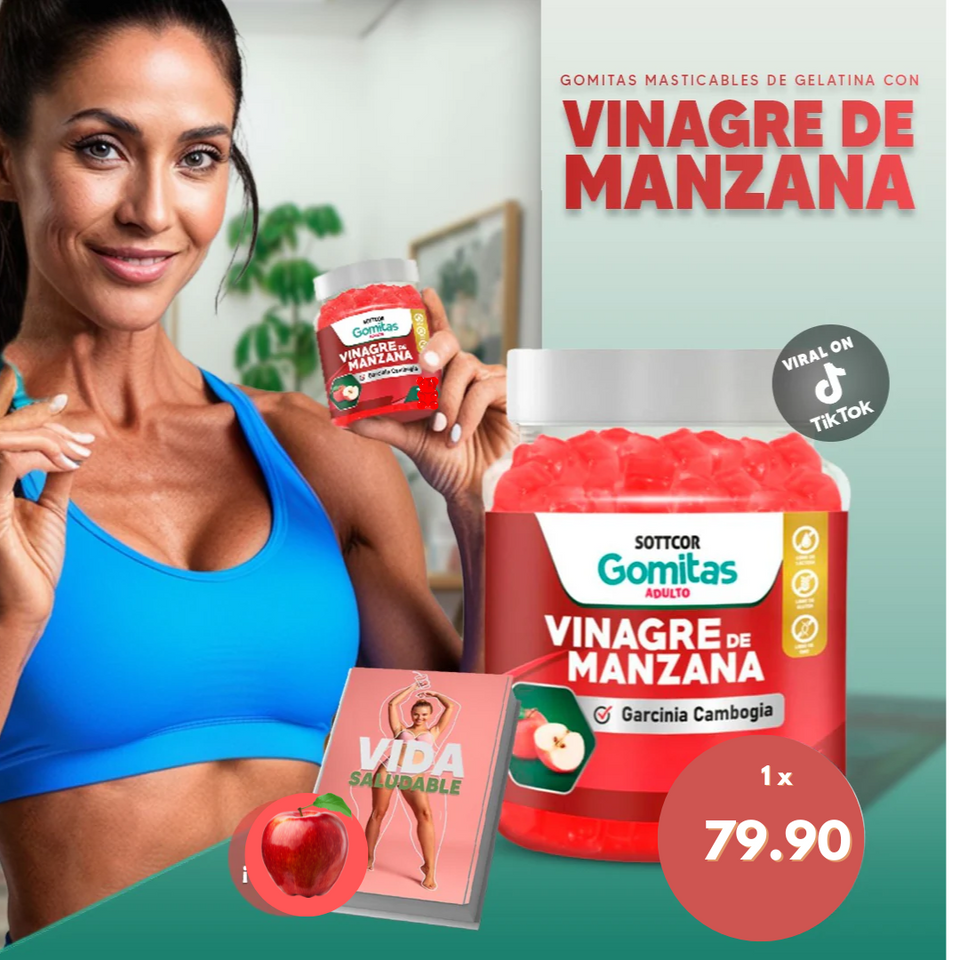 Gomitas de vinagre de manzana