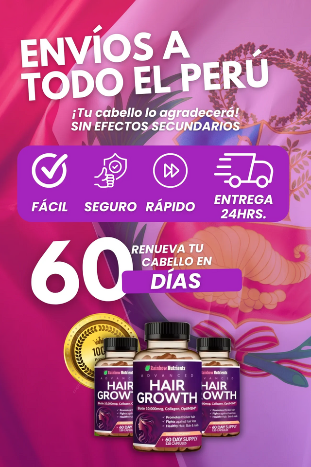 HAIR GROWHT- FORTALECE, ESTIMULA Y RECUPERA TU CABELLO