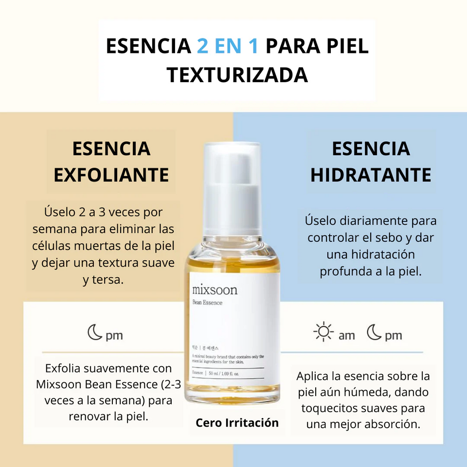 Mixsoon: Exfoliante & Hidratante Facial para Piel Grasa